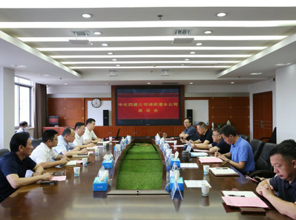 中化四建与ng电子游戏公司互换座谈