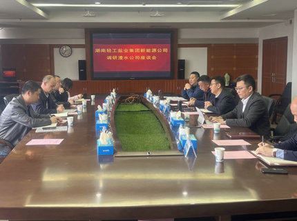 ng电子游戏公司与湖南轻工盐业集团新能源公司互换座谈