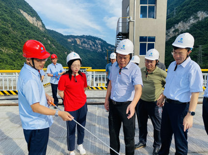 胡甲均调研宜冲桥项目前期工作并查抄ng电子游戏公司水库安全度汛工作