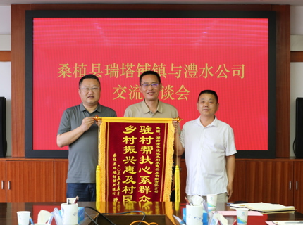 ng电子游戏公司助力桑植县瑞塔铺镇芦溪村村落振兴获赠锦旗